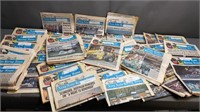 39pc Vtg 1980s Auto Racing Newspapers Magazines