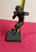 Vintage Dancing Faun/Satyr Bronze Statuette on