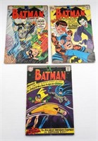 (3) BATMAN DC COMICS 12c ISSUES