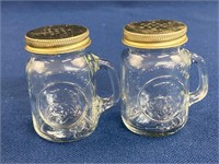 Golden Harvest Glass Mini Mason Jar Mug Salt