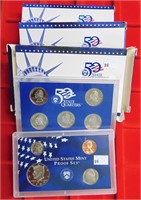 1999, 2000, 2001 U.S. Mint Proof Sets