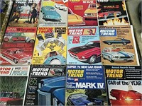 Vintage Motor Trend Magazines including issues