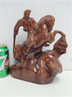 Statue de cheval en céramique