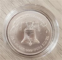 1 oz Silver Liberty Bell/Eagle Round
