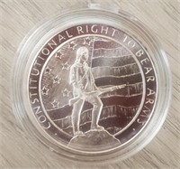 1 oz Silver 2nd Amendment Right to Bear Arms Round