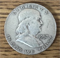1957 Liberty Half Dollar (90% Silver)