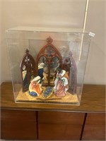 Large Nativity Set with case