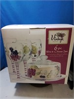 New inbox 6 piece wine And cheese set set