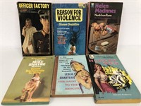 6 Vtg Paperback Mystery Novels, Pan Books, Dell,