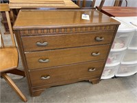 3-Drawer Chest of Drawers 30"L x 16"W x 26"H