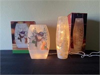 Lighted Glass Trimmery Vases
