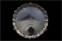 Early George III small tri footed silver salver