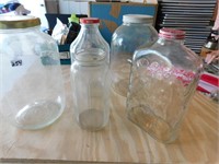 Clear Glass Jars (5)