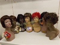 7 WIGS & SHOULD MANNEQUIN HEADS #5