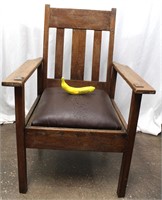 Vintage Mission Oak Arm Chair