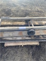 2 Wheel Frame Cart & Rough 2x8 Lumber