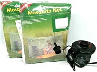2 Mosquito Nets W/ Intex Quick Fill Inflator