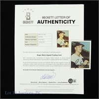 Roger Maris Signed TCMA Baseball Card (Beckett)