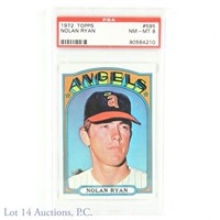 1972 Topps #595 Nolan Ryan MLB Card (PSA 8)