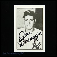 Joe DiMaggio Signed R.G.I. MLB Baseball Card