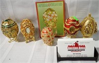 5 JOAN RIVERS COLLECTION DECORATIVE EGGS