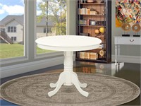 Linen White Table Top Surface Solid Wood Frame
