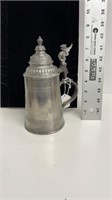 0.5 L military engraved around lid pewter stein