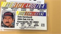 Dale Earnhardt drivers license