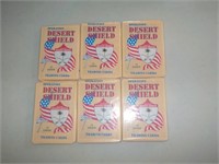 Lot of 6 1991 Pacific Desert Shield card Packs