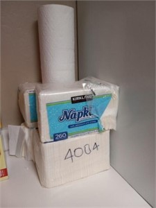 Napkins and paper towels