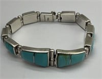 Vintage Turkuaz 950 Silver Bracelet