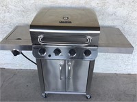 CHAR-BROIL Stainless Gas Grill W/Tank, 55in Wide