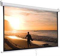 120'' ADJUSTABLE PULL DOWN PROJECTOR SCREEN $65