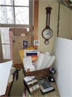 Barometer & assorted office