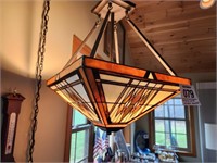 Gorgeous hanging lamp w/ bracket 24"