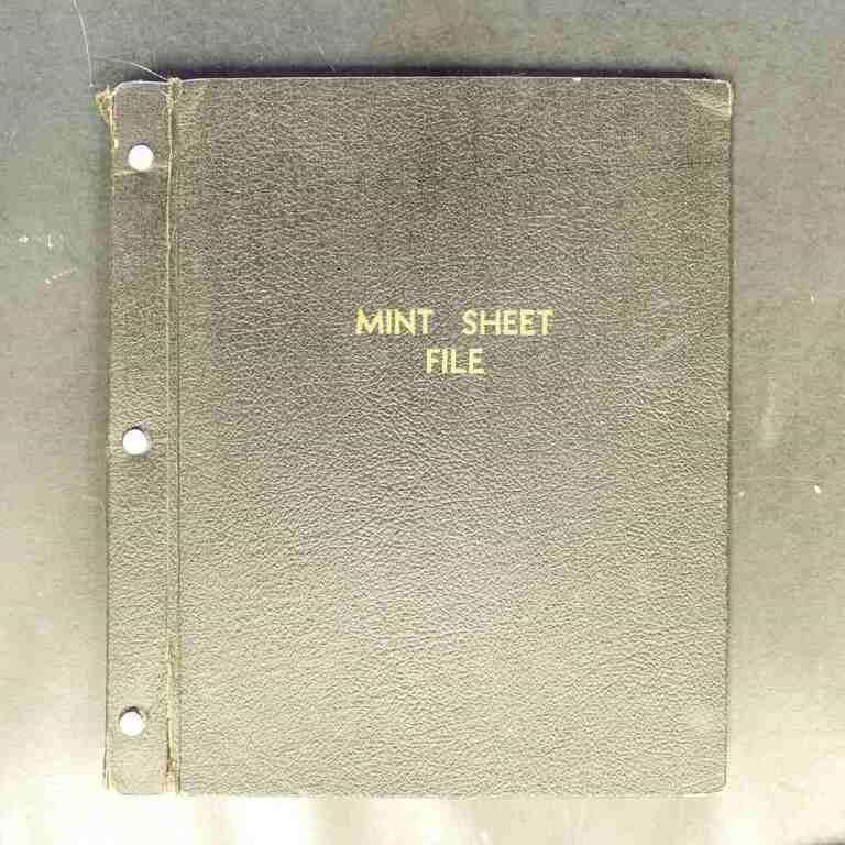 US Stamps Mint accumulation in mint sheet files, m