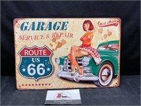 Garage Service and Repair Metal Sign