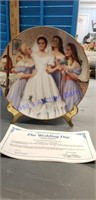 1990 the wedding day collectors plate decorated