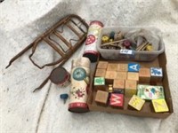 MAKIT TOYS, WOODEN TOY BLOCKS,BICYCLE ATTACHMENT
