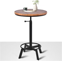 BOKKOLIK Farmhouse Bar Table 30-35.4inch