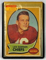 1970 Len Dawson Kansas City Football Card