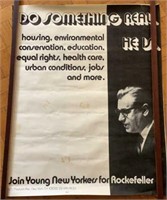 Poster lot of 2 - 1970 Rockefeller Campaign