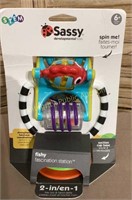 Sassy Tray Toy & Hand Rattle Suction Base