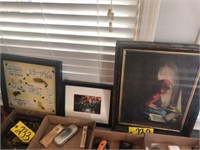 (3) Framed prints