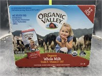 Organic whole milk 12 6.75fl oz