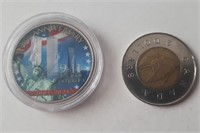 9-11, 2001-2021, 20th anniversary, 50c coloré