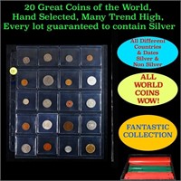 20 Great Coins of the World, hand selected, many t