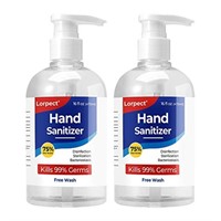 Gel Hand Sanitizer - 16oz Pump Bottle - 5/Pack