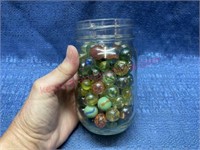Jar of marbles (no lid)