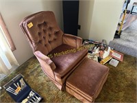 Arm Chair and Ottoman
